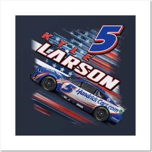 Kyle Larson Patriotic Posters and Art